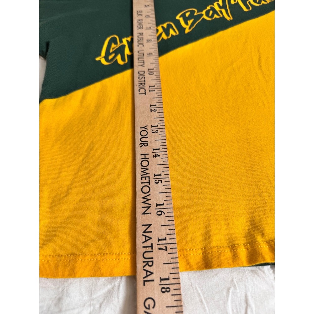 Green Bay Packers Cropped T Shirt NFL Small Cheesehead - Picture 4 of 7